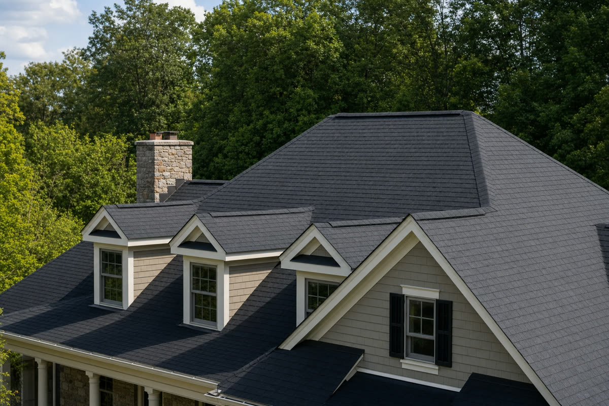 Premium architectural shingle roof on a Hudson Valley home